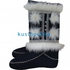 Женские валенки "Морозные узоры"